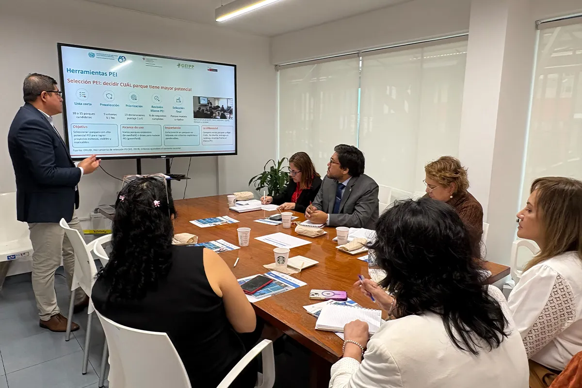 Evaluación de espacios industriales: capacitación al PNDP Capacitación de PEI Perú al PNDP sobre evaluación de espacios industriales